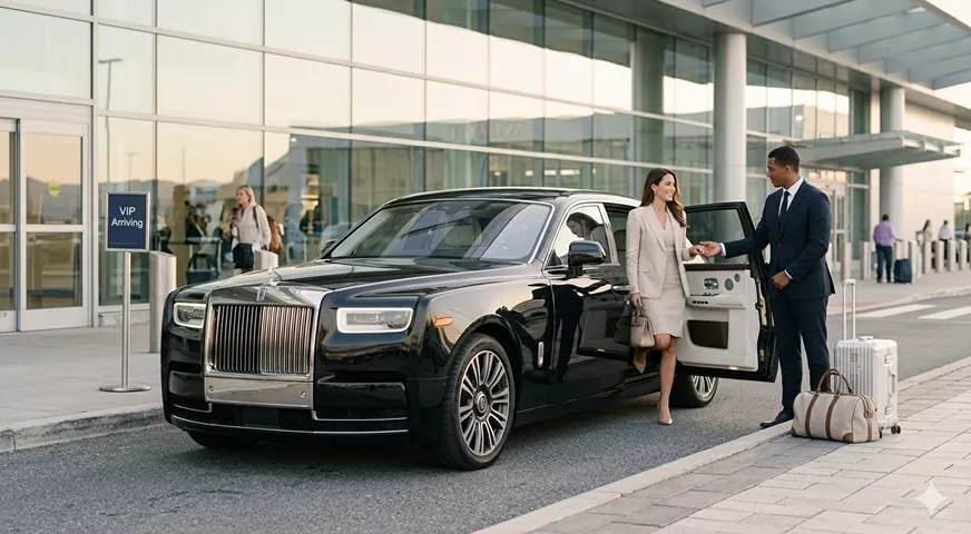 A wide cityscape at dusk showing historic European architecture and a river reflecting the golden lights of the buildings.